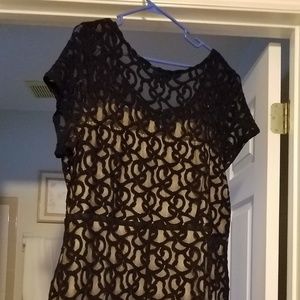 Black lace dress